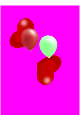 Valentine balloon popping