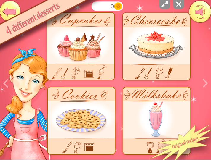 Android application Miss Pastry Chef screenshort