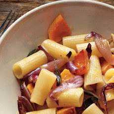 Roasted Red Onion and Squash Pasta