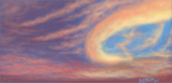 Just want to draw strange clouds