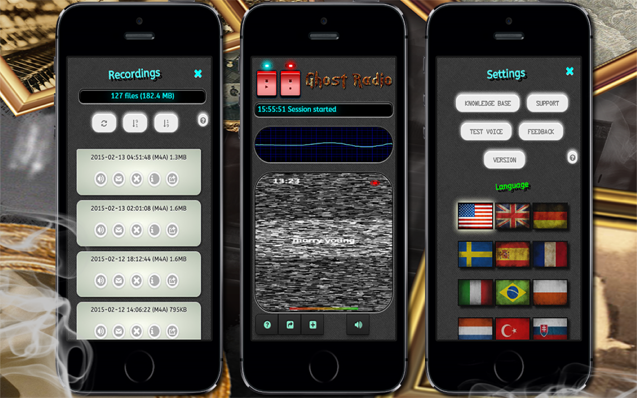 Android application Paranormal Ghost Radio - EVP and EMF Simulator screenshort