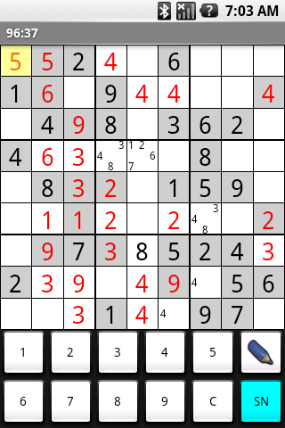 best-sudoku for android screenshot