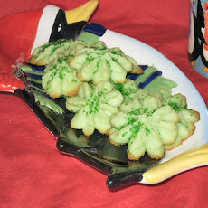 Lemon Cheese Spritz Cookies for Christmas