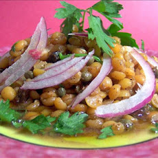 Spicy Red Lentils With Capers and Currants