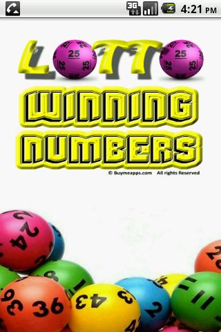 Lotto Winning Numbers