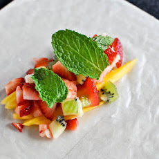 Tropical Kiwi Strawberry Spring Rolls