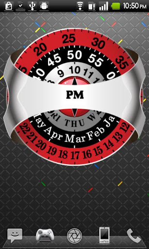 Rotating Analog Clock HD Full