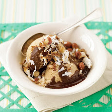 Mexican Ice Cream Sundaes with Cinnamon-Chocolate Sauce