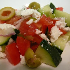Albanian Tomato Cucumber Salad