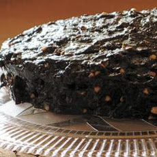 Chocolate-Sour Cream Cake & Chocolate Peanut Butter Frosting