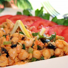 Sophie's Super Easy Chickie-Pea and Mato Salad