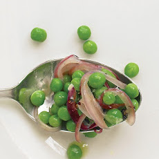 Sauteed Peas and Red Onion