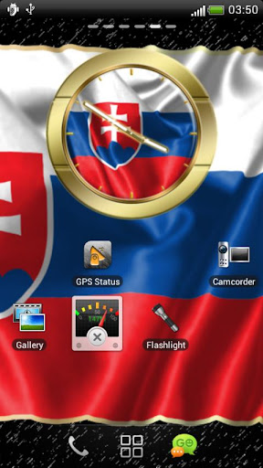 Slovakia flag clocks