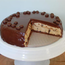 Frozen Mocha Cake with Chocolate Ganache Glaze