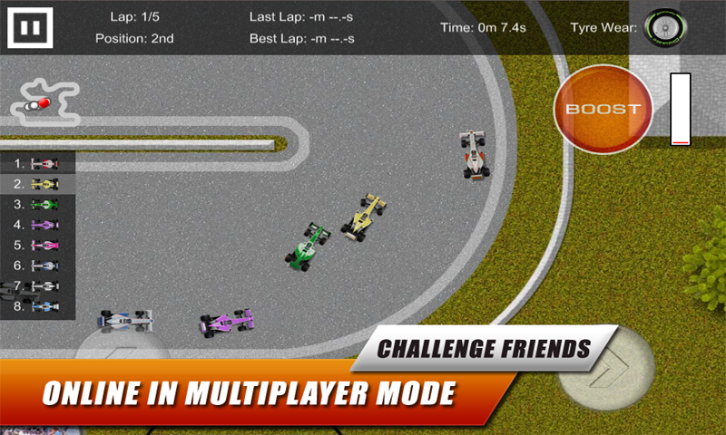Android application Formula GP Racing Pro screenshort