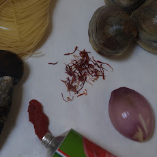 Capellini with Mussels & Clams in Rich Saffron Broth