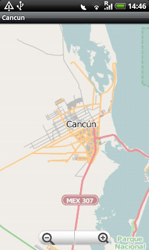 Cancun Street Map