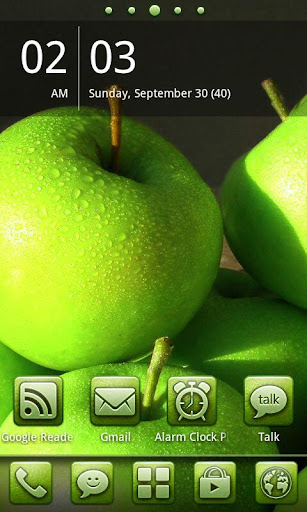 【免費個人化App】Green Fruit Theme GO Launcher-APP點子