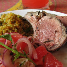 Lamb Chops Grilled in Rosemary Smoke
