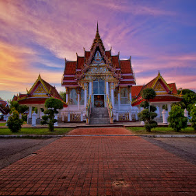 The Temple by Charliemagne Unggay - Buildings & Architecture Places of Worship ( temple, building, sunset, place of worship, architecture )