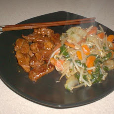 Thai Glazed Pork and Stir-Fry (Low Carb)