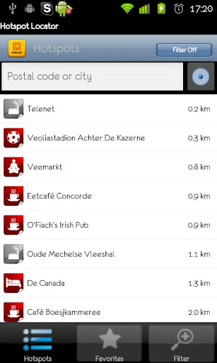 Telenet Hotspot Locator