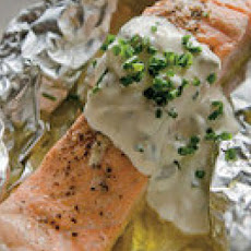 Salmon Boil-in-Foil Packets with Tartar Sauce