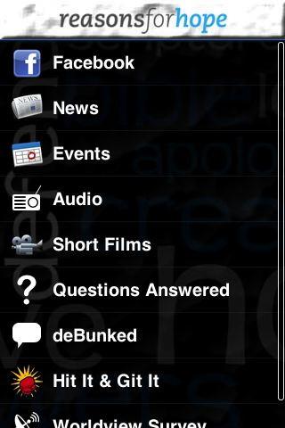 Reasons for Hope App