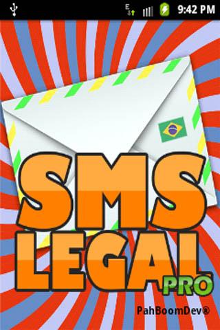 Android application SMS Legal PRO mensagem pronta. screenshort