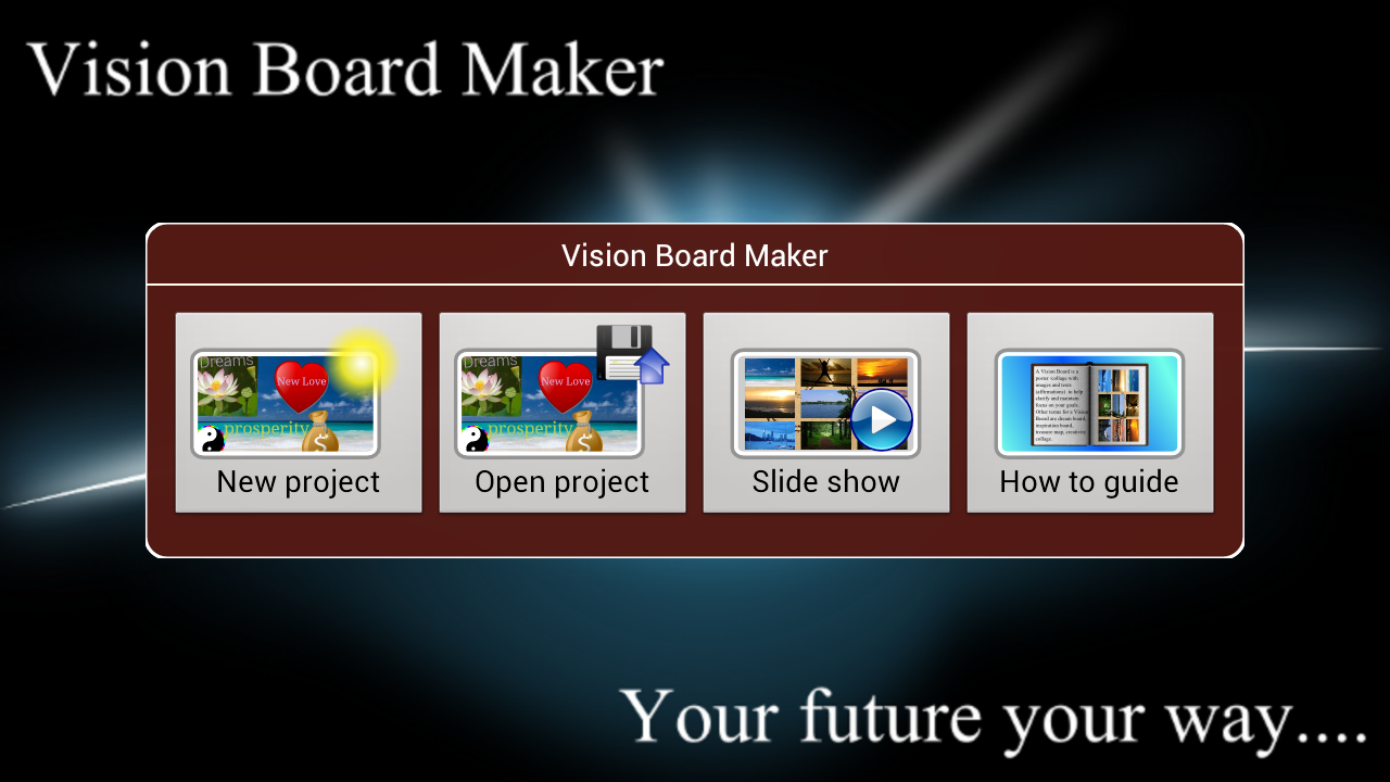 Android application Vision Board Maker screenshort