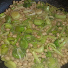 Leek and Bean Side Dish