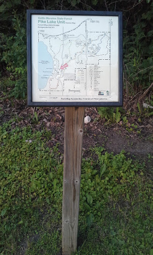Pike Lake Summer Map Plaque