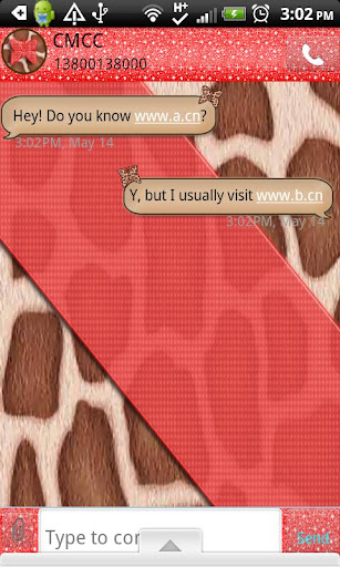 GO SMS THEME RedGiraffe