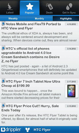ultimate-htc-flyer-app for android screenshot