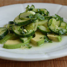 Asian Cucumber, Celery, and Avocado Salad