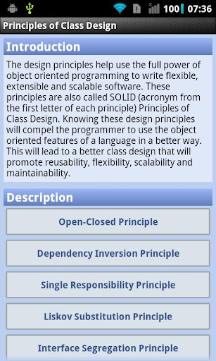 Principles of Class Design