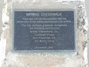 Spring Creekwalk Dedication Plaque