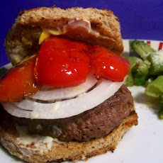 Red, White and Blue Burgers