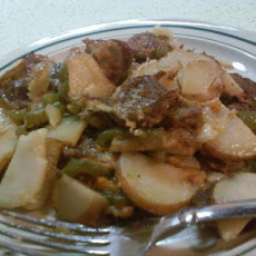 Italian Sausage With Potatoes, Onions, and Peppers