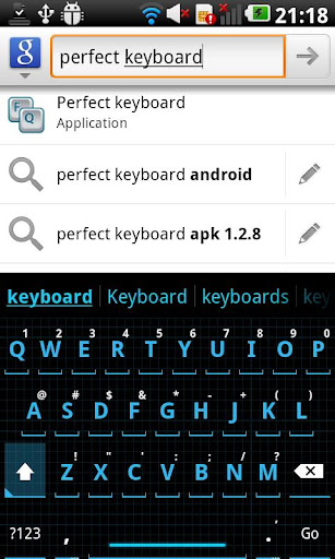 【免費個人化App】Squared Cyan HD Keyboard Theme-APP點子