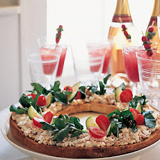 Christmas Crostini with Smoked Trout