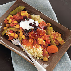 Curried Vegetables on Couscous