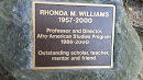 Rhonda M. Williams Memorial Plaque