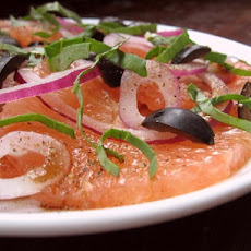 Grapefruit, Onion and Basil Salad