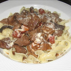 Wild Mushroom Beef Stew With Herbed Zucchini Noodles