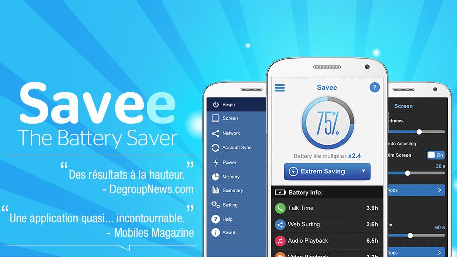 Android application Savee: Battery Saver Optimizer screenshort