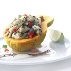 Thai-Style Crab Salad in Papaya