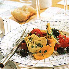 Artichoke, Olive, and Roasted Pepper Antipasto