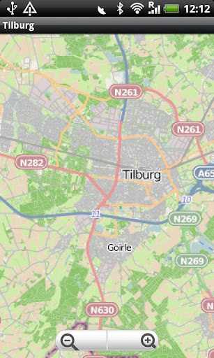 Tilburg Street Map