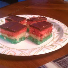 Italian Tri-Color Cookies (Rainbow Cookies)